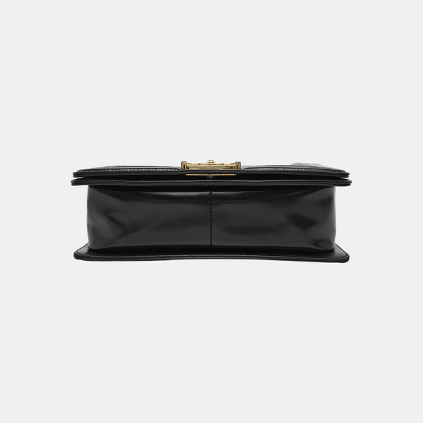 BOY CHANEL Medium Quilted Calfskin Black