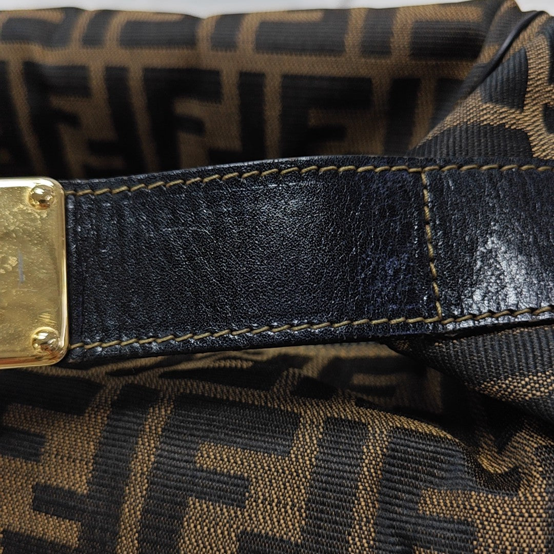Canvas Top Handle Bag Brown