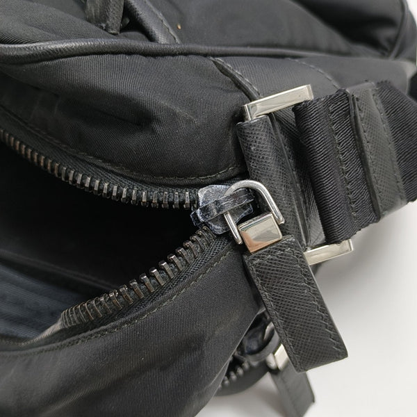 Nylon Shoulder Bag Black