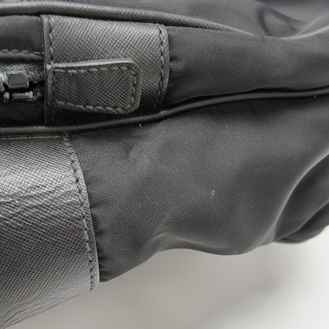 Nylon Shoulder Bag Black