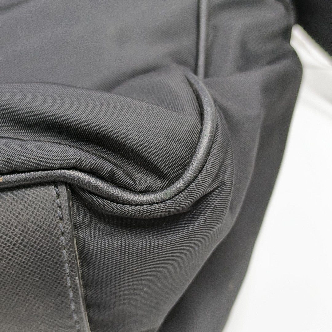 Nylon Shoulder Bag Black