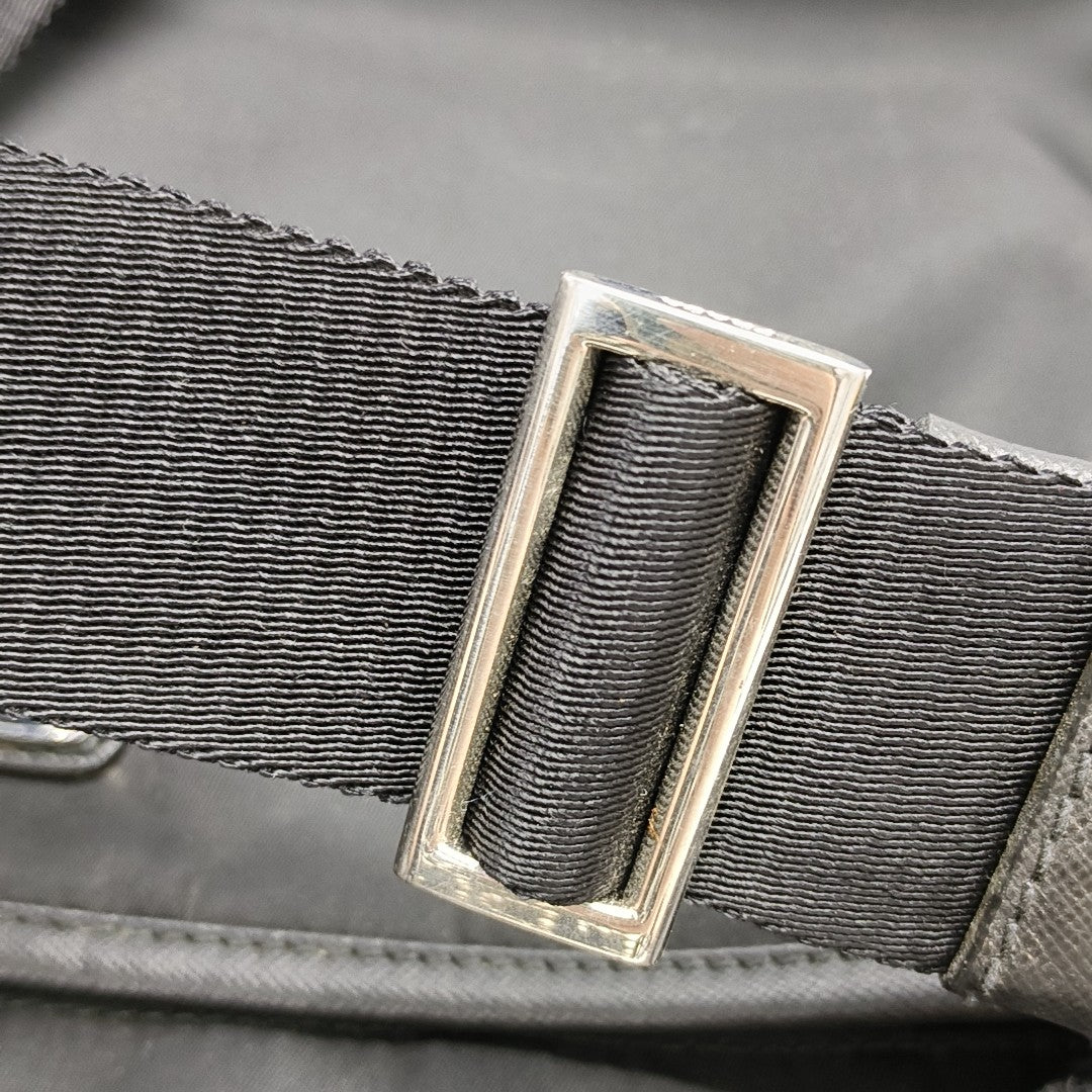 Nylon Shoulder Bag Black