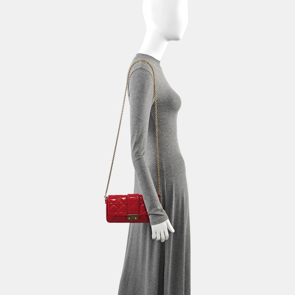 New Lock Cannage Patent Leather Red