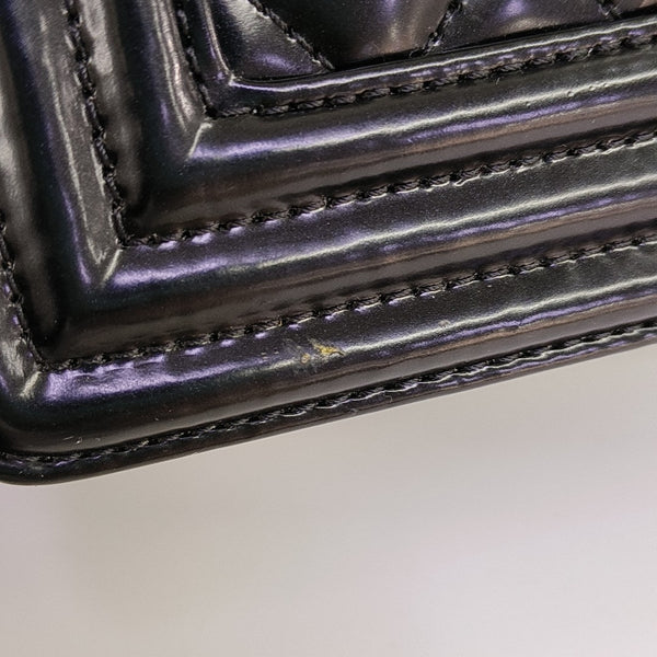 BOY CHANEL Medium Quilted Calfskin Black