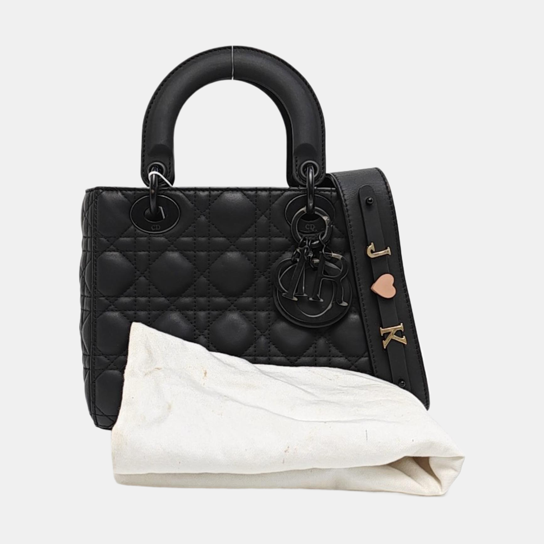 Lady Dior Small Cannage Calfskin Black