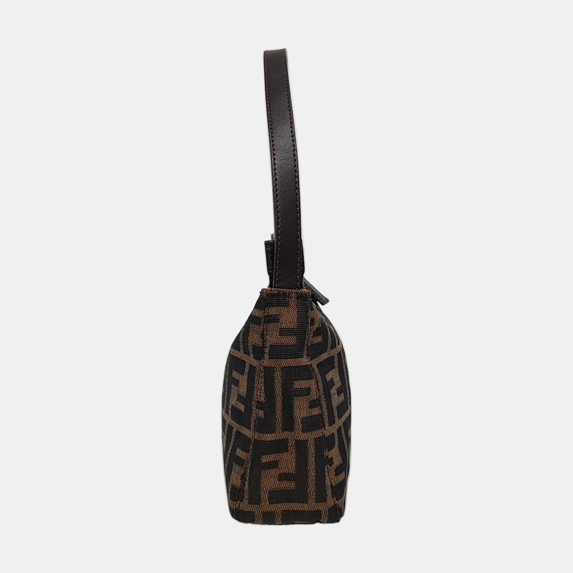 Canvas Top Handle Bag Brown