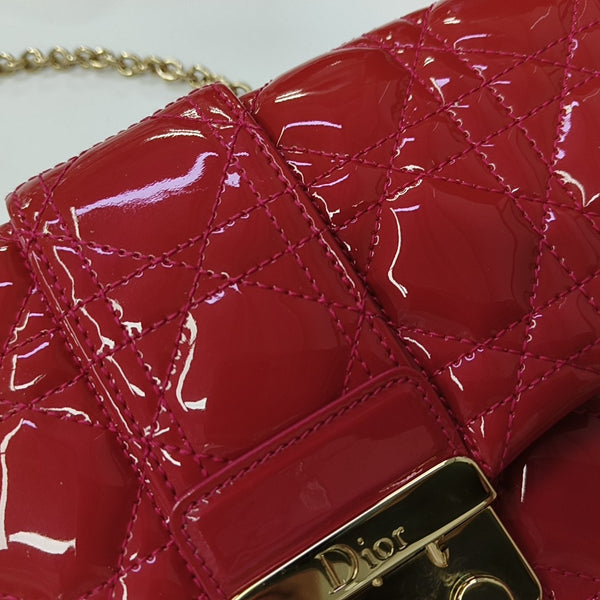 New Lock Cannage Patent Leather Red