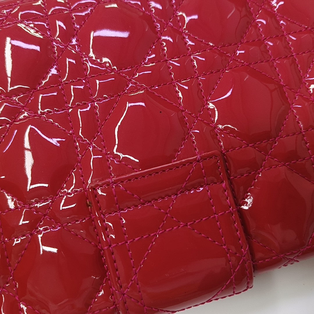 New Lock Cannage Patent Leather Red