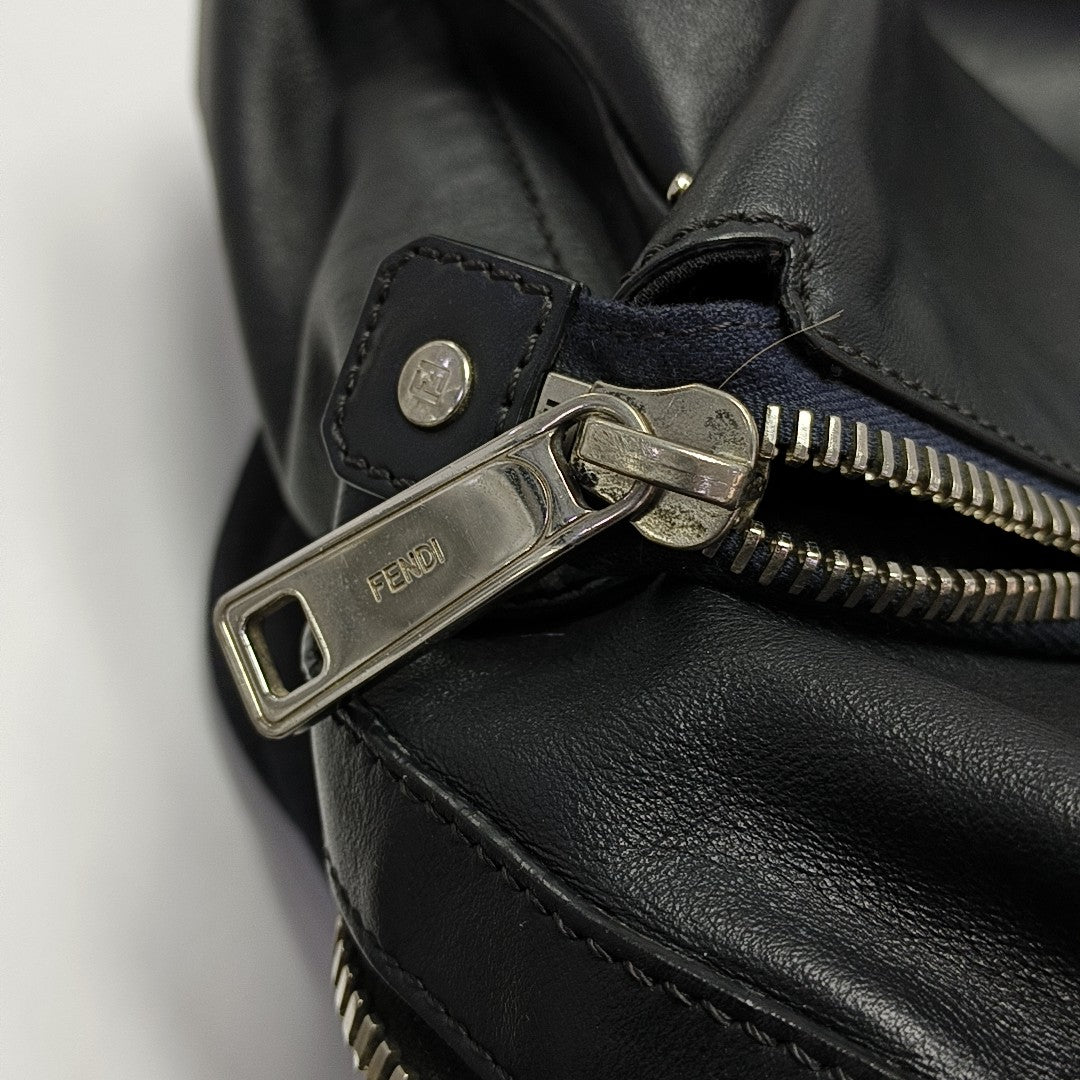 Calfskin Backpack Black