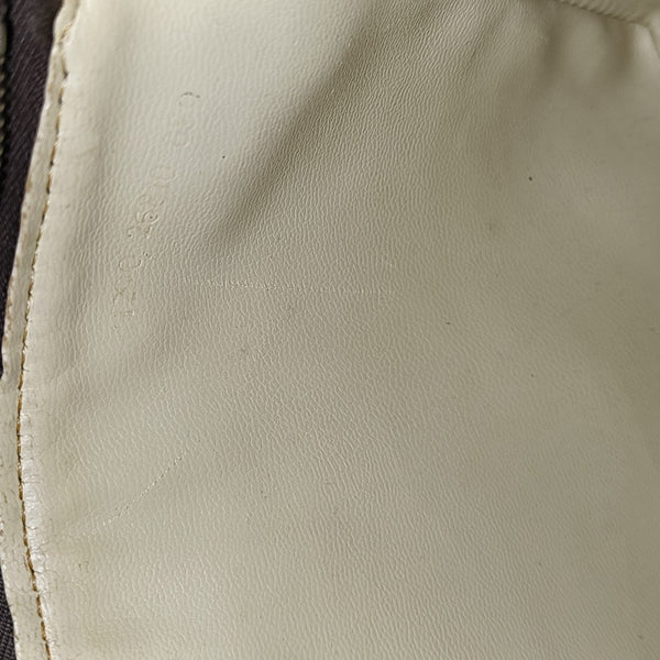 Canvas Top Handle Bag Brown