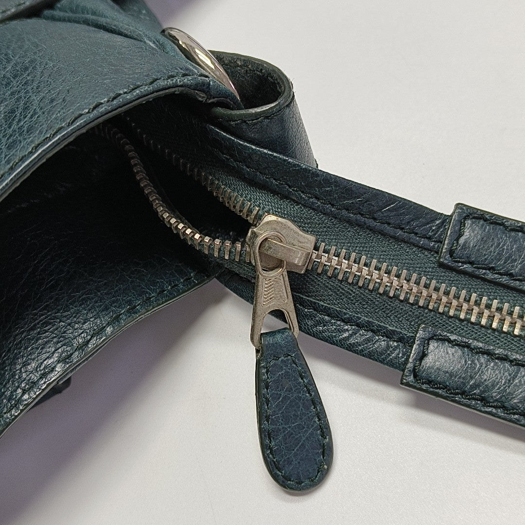 Classic City Small Lambskin Green