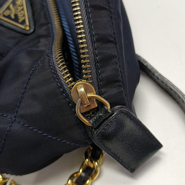 Nylon Quilted Nylon Blue