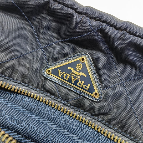 Nylon Quilted Nylon Blue