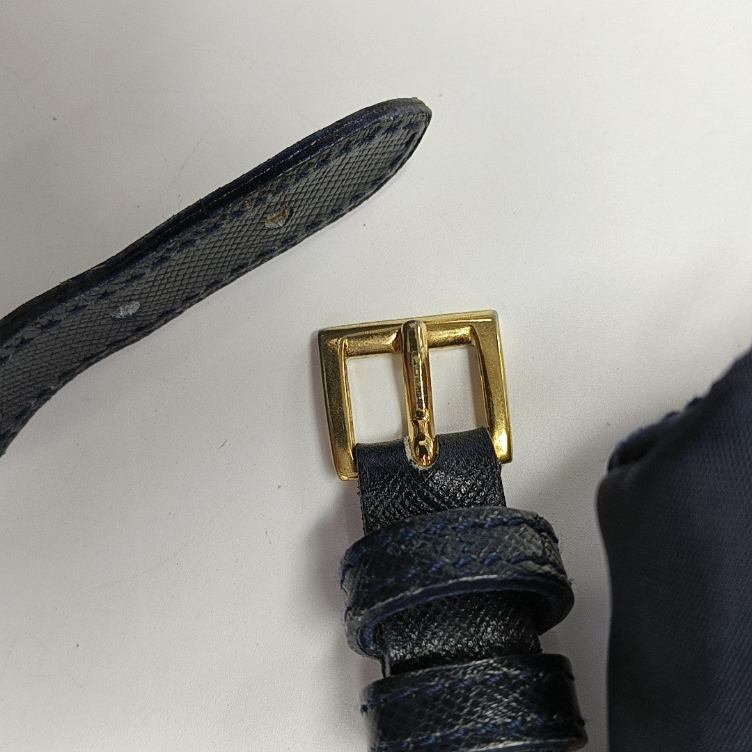 Nylon Quilted Nylon Blue