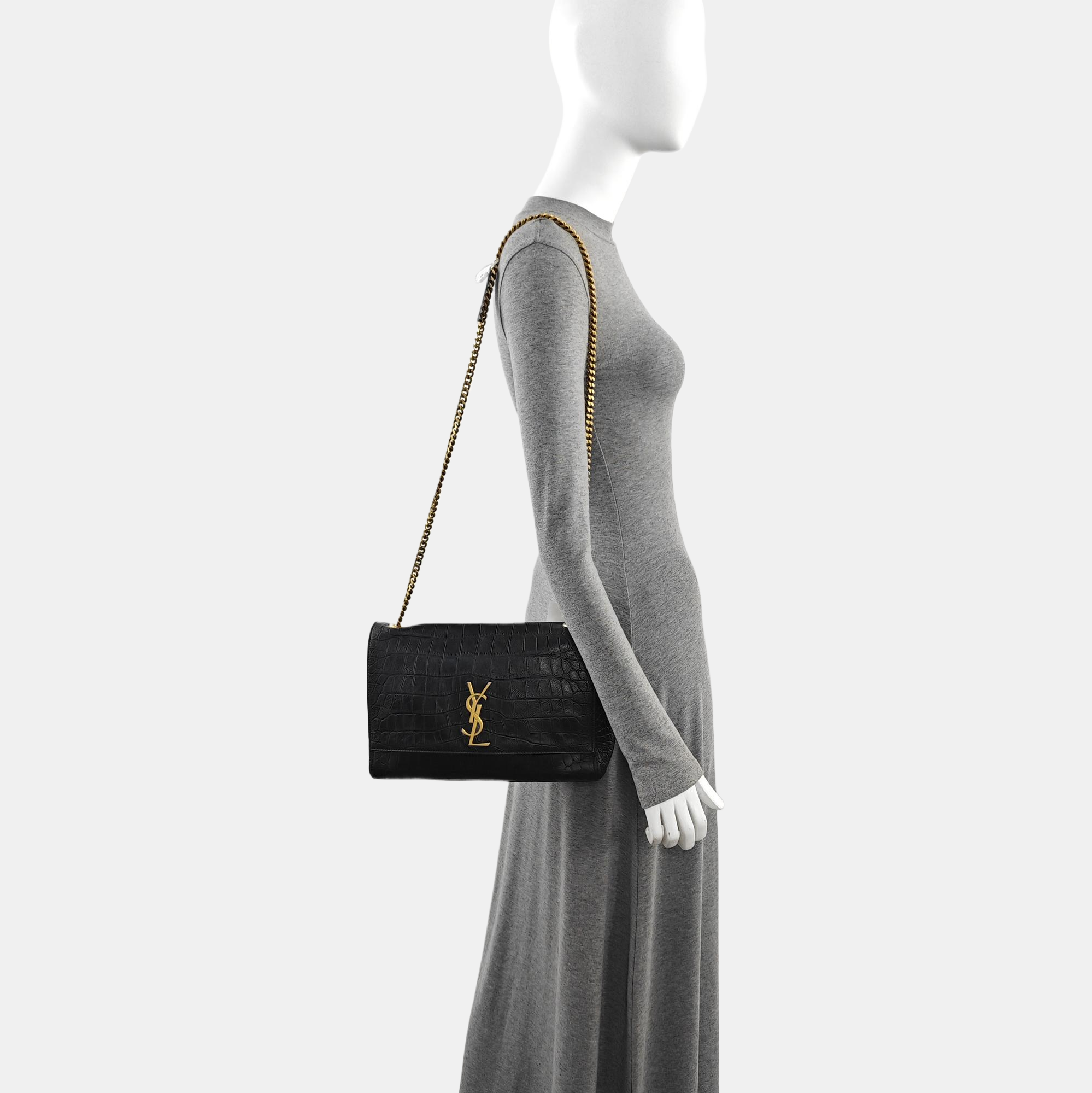 KATE Large Calfskin Black