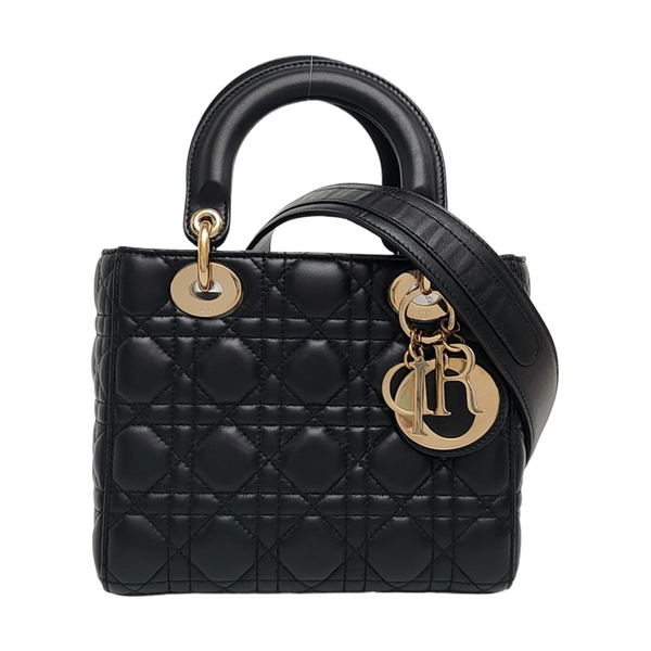 Lady Dior Small Cannage Lambskin Black