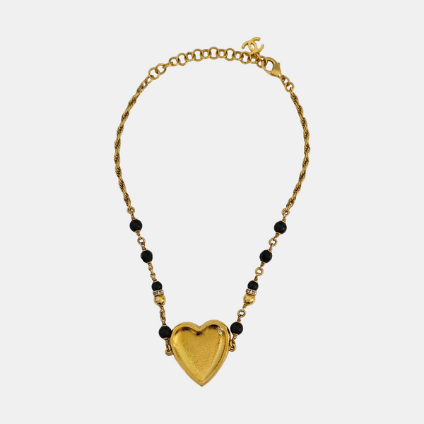 Authenticated pre-owned  Gold-tone Metal Synthetic Crystal Gold Necklace - Necklace at Looply