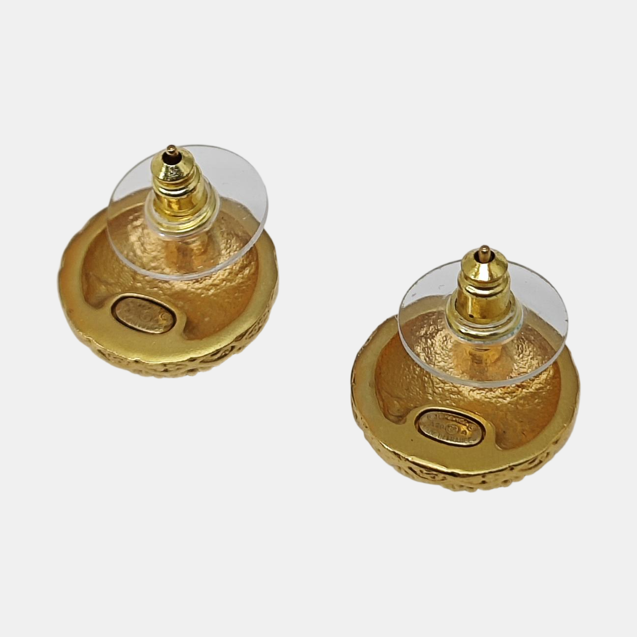 Authenticated pre-owned  Gold-tone Metal Synthetic Crystal Gold Earring - Earrings at Looply