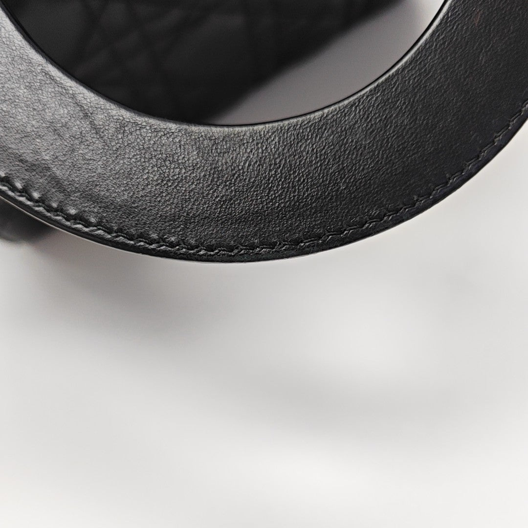 Lady Dior Small Cannage Lambskin Black