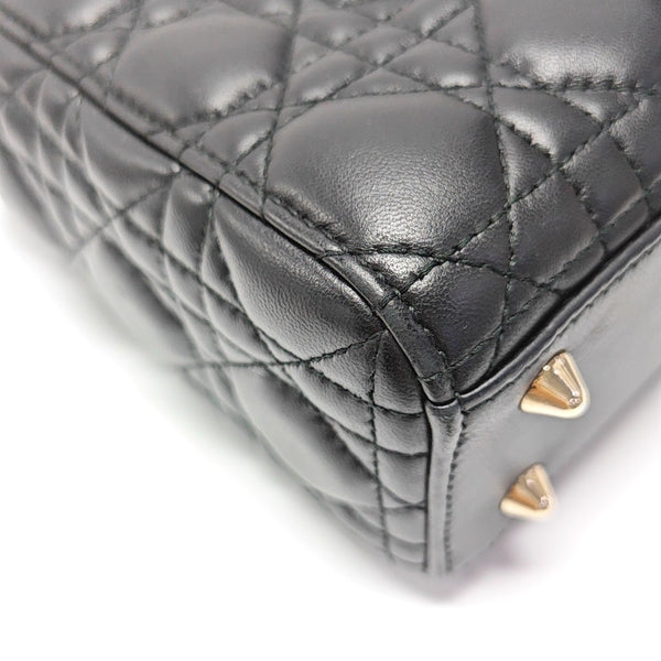 Lady Dior Small Cannage Lambskin Black
