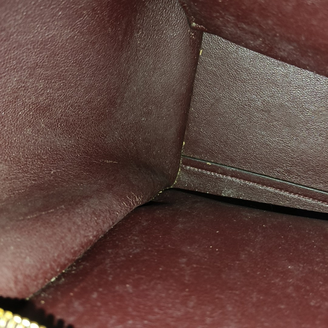 TRAPEZE Small Calfskin Red