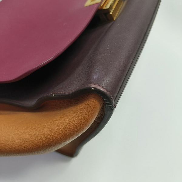 TRAPEZE Small Calfskin Red