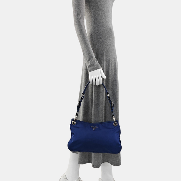 Nylon Tote Bag Blue