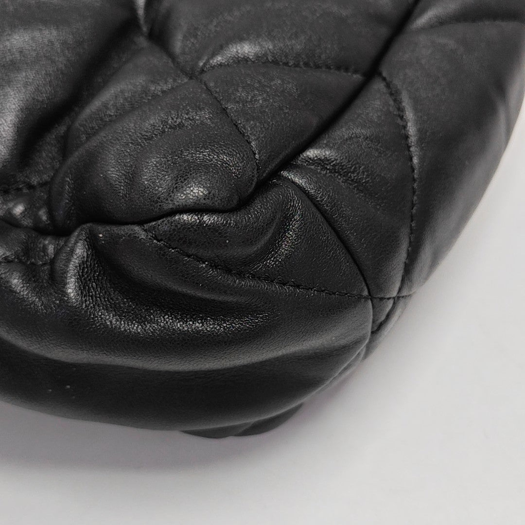 CHANEL 19 Small Quilted Lambskin Black
