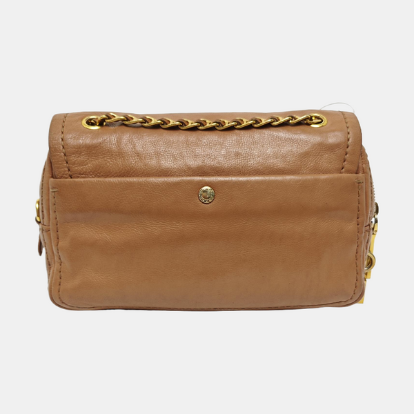 Calfskin Shoulder Bag Brown