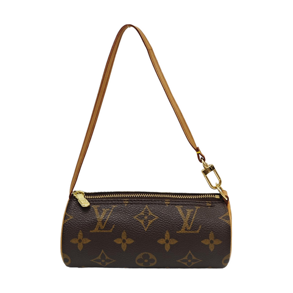 PAPILLON Mini Monogram Coated Canvas Brown
