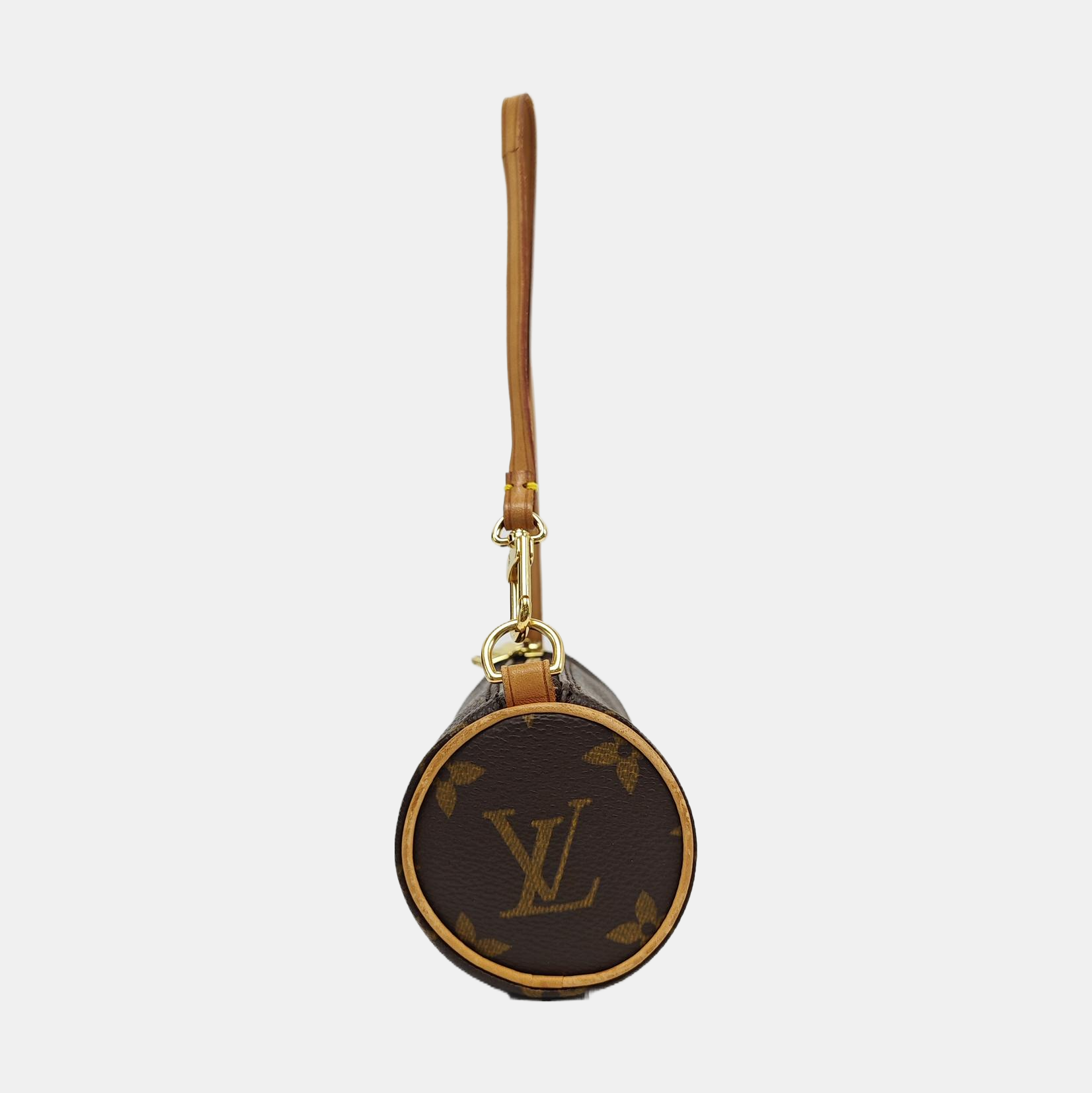 PAPILLON Mini Monogram Coated Canvas Brown