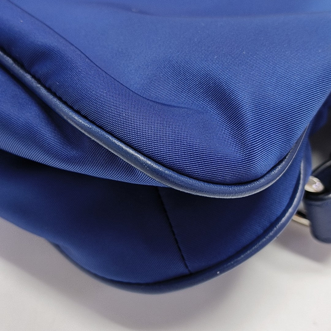 Nylon Tote Bag Blue