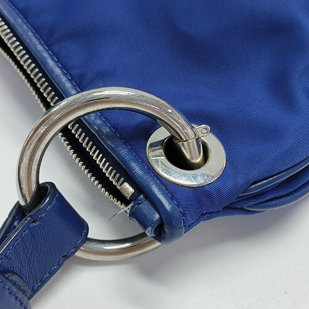 Nylon Tote Bag Blue