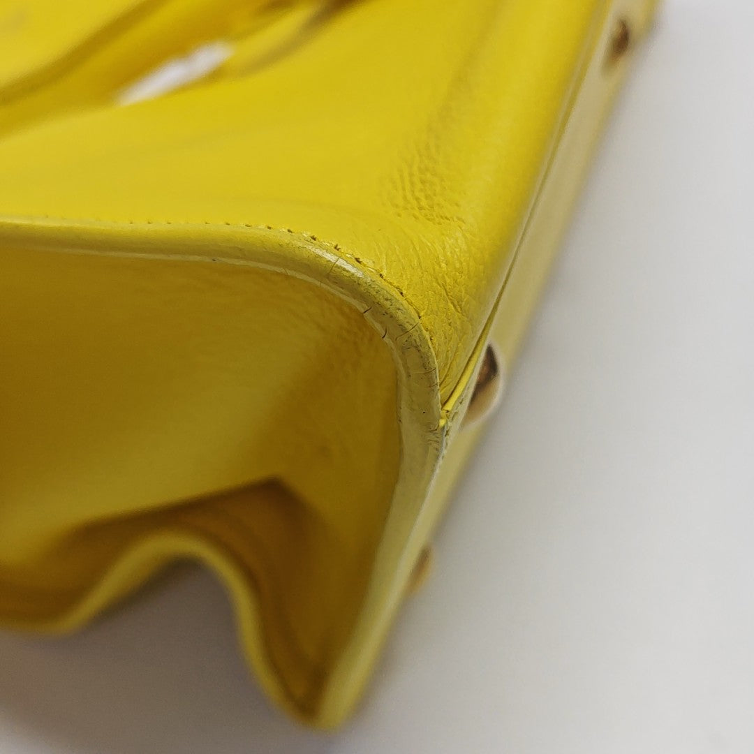 CHYC Y LIGNE Small Calfskin Yellow