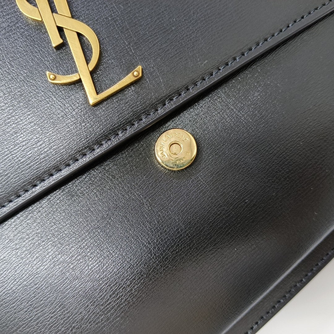 SUNSET Medium Calfskin Black