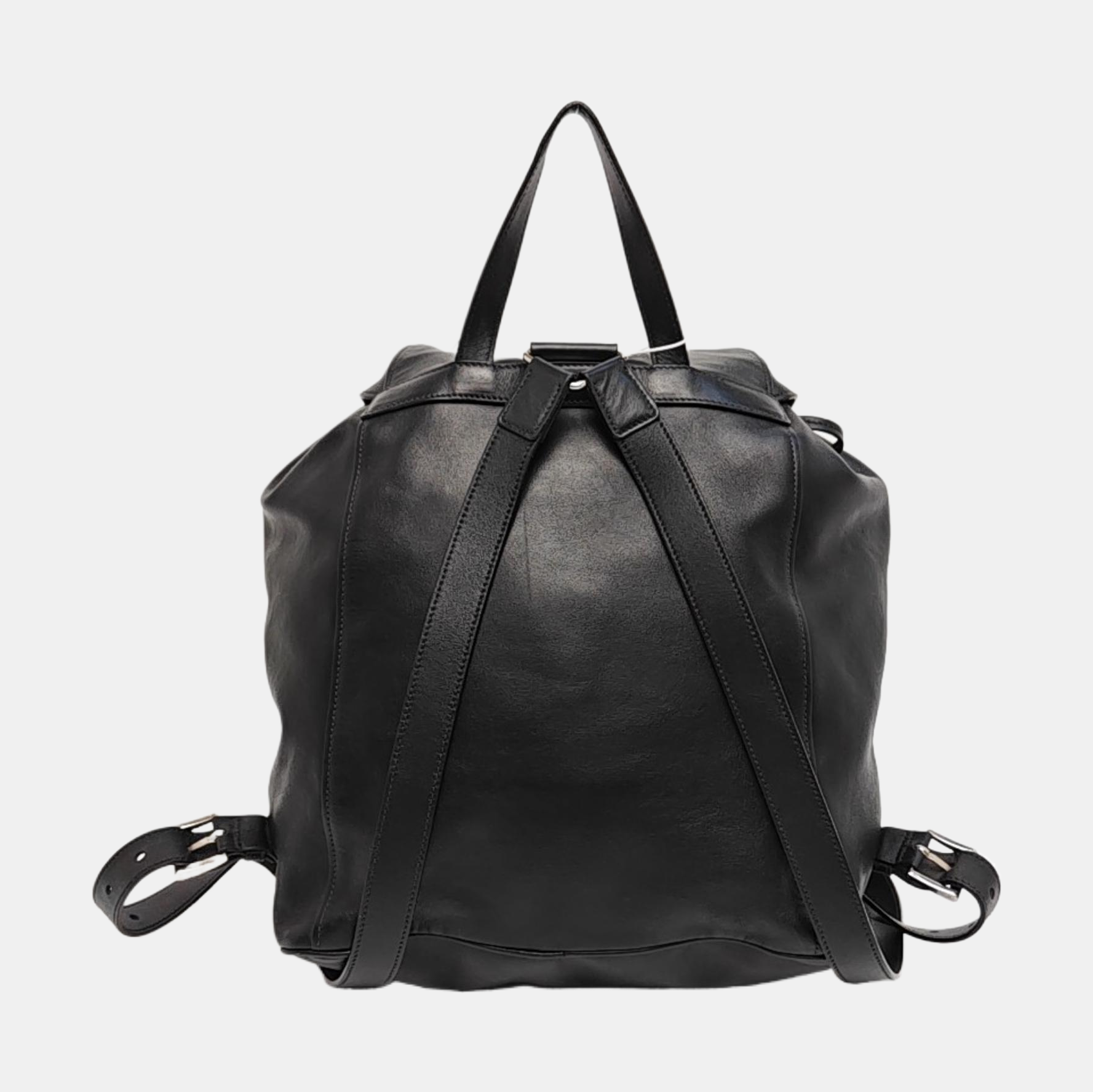 Calfskin Backpack Medium Black