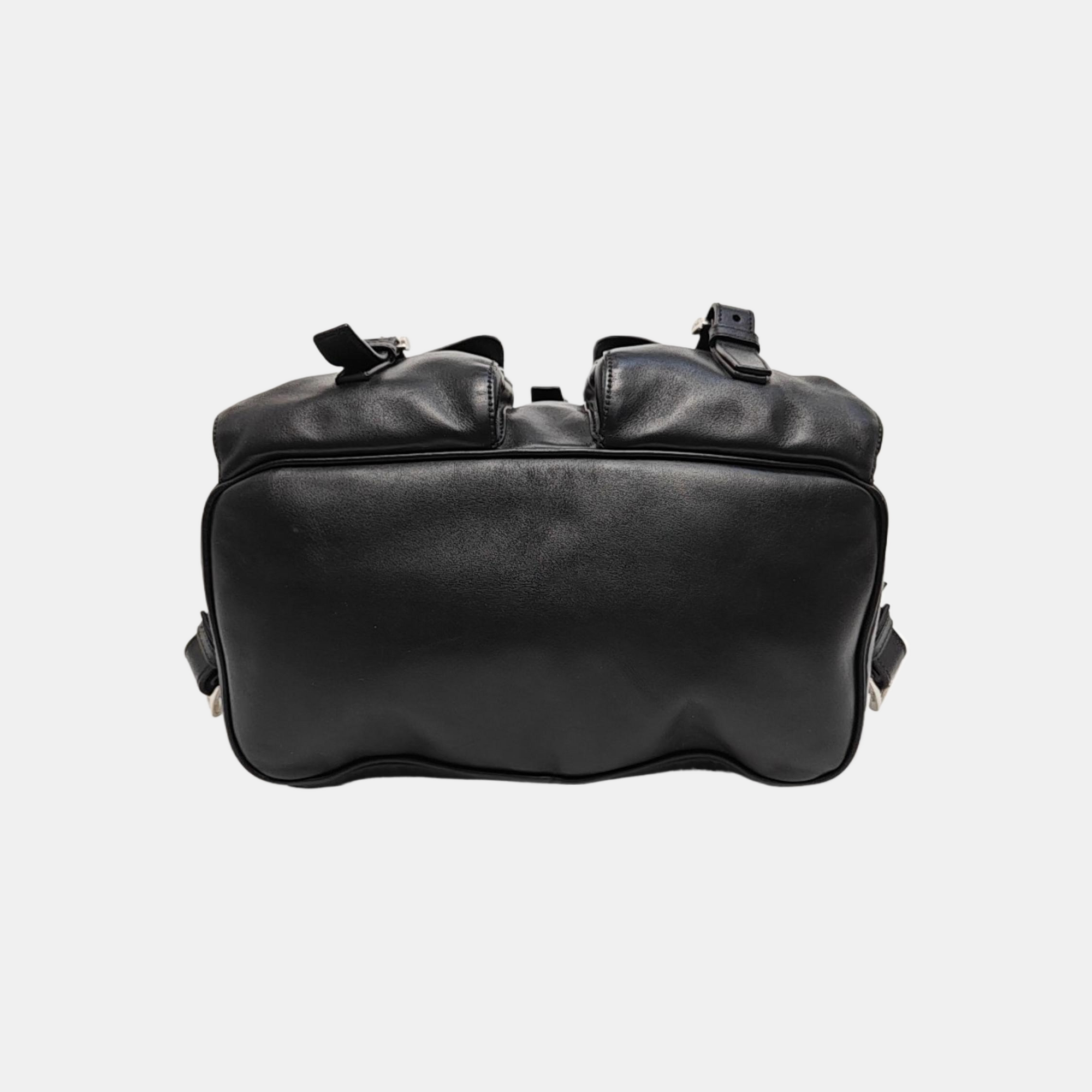 Calfskin Backpack Medium Black