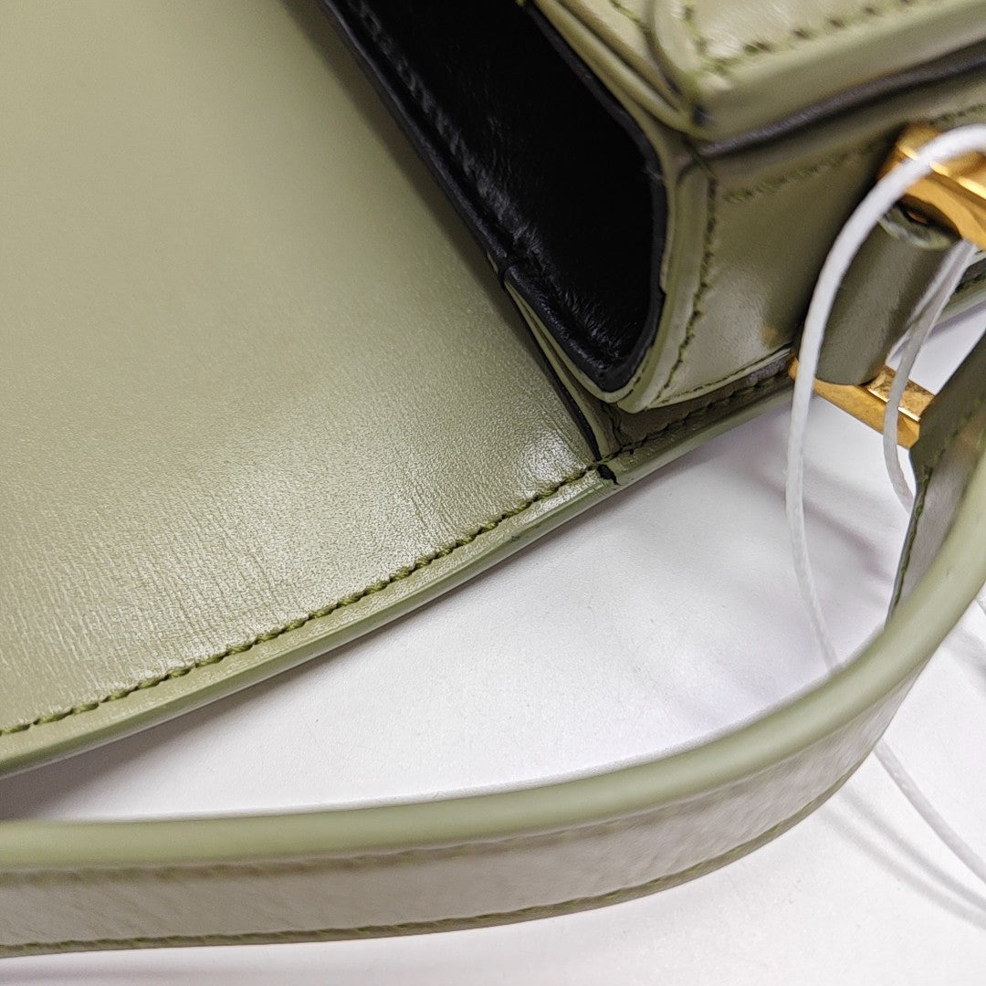 SOLFERINO Small Calfskin Green