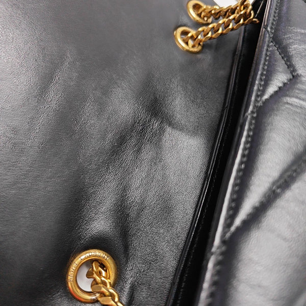 LOULOU Small Quilted Calfskin Black