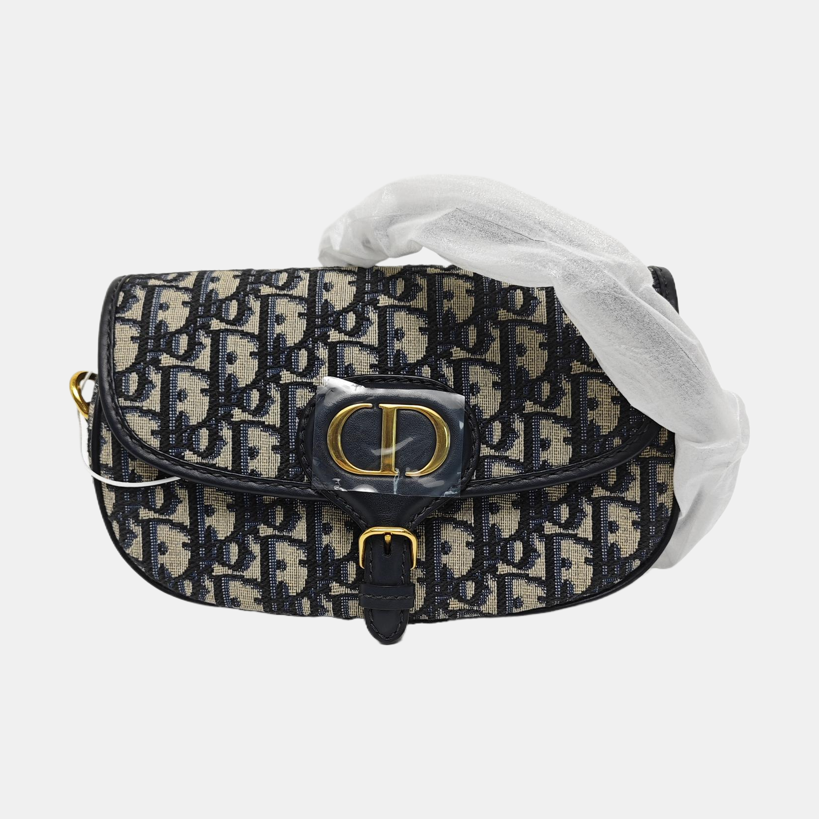 Bobby East-West Medium Oblique Canvas Blue