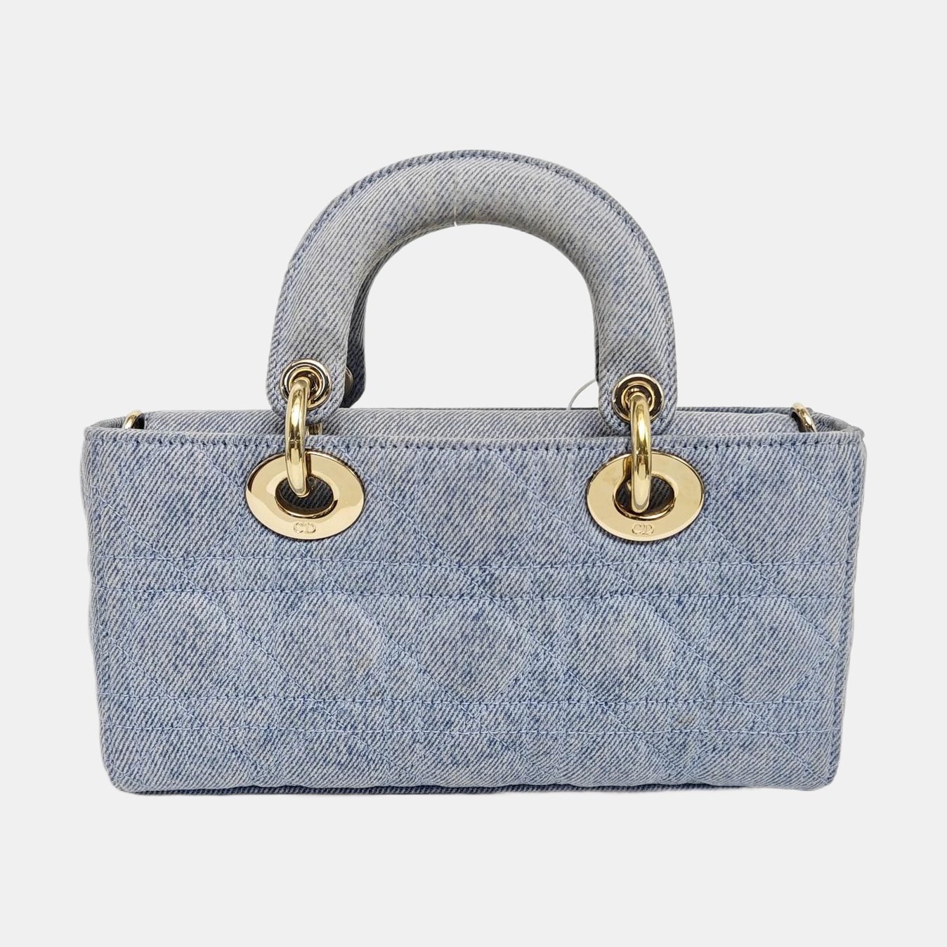 Lady D-Joy Small Cannage Denim Blue