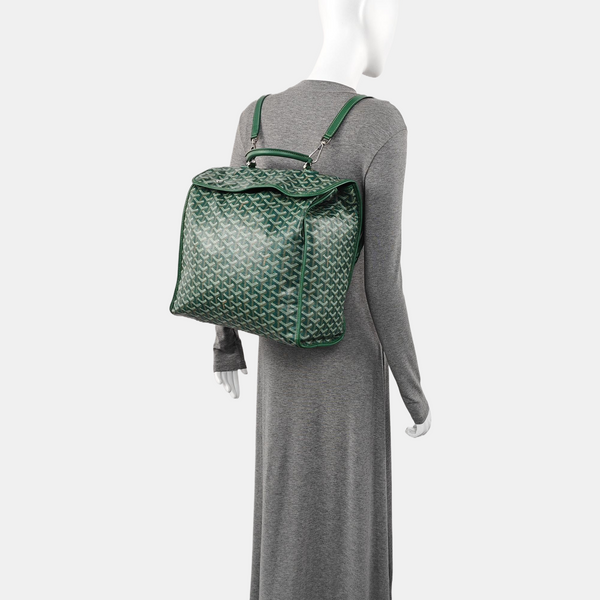 Saint Léger Coated Canvas Green
