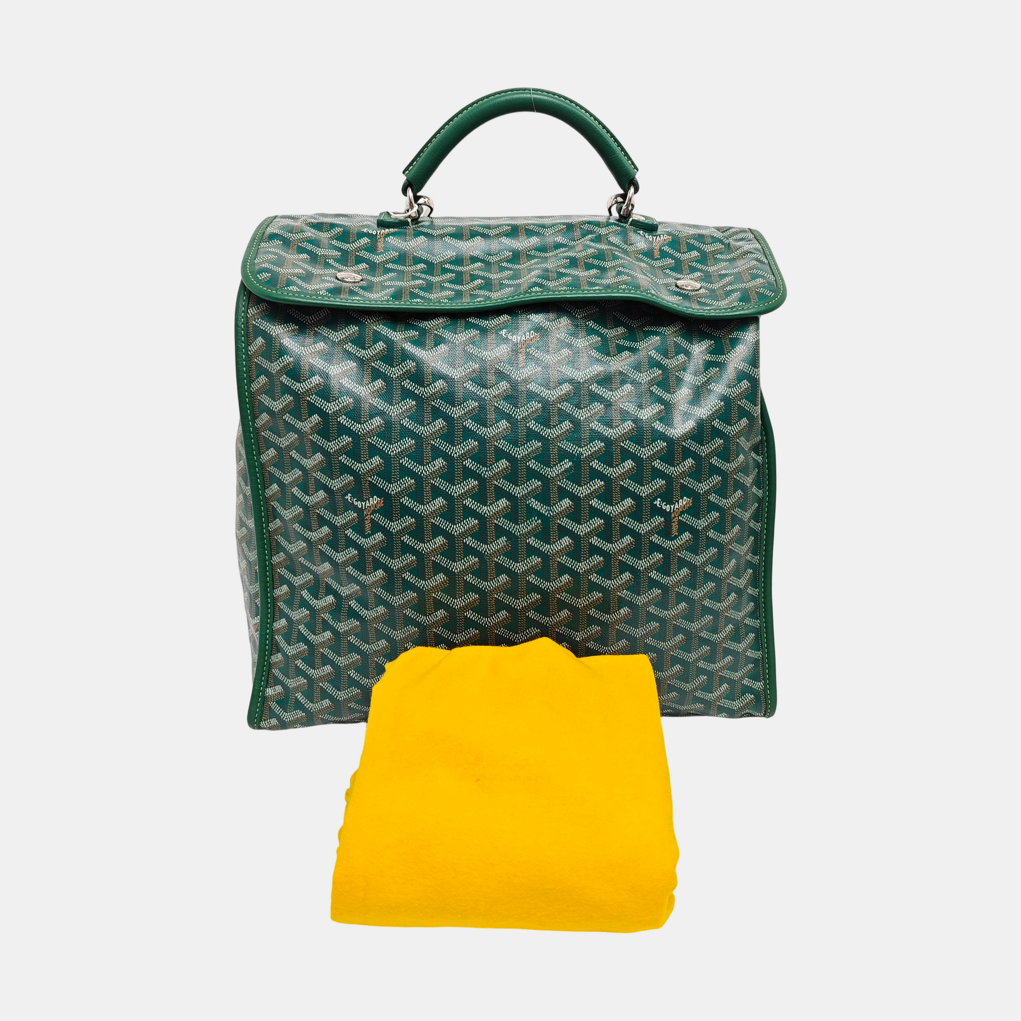 Saint Léger Coated Canvas Green