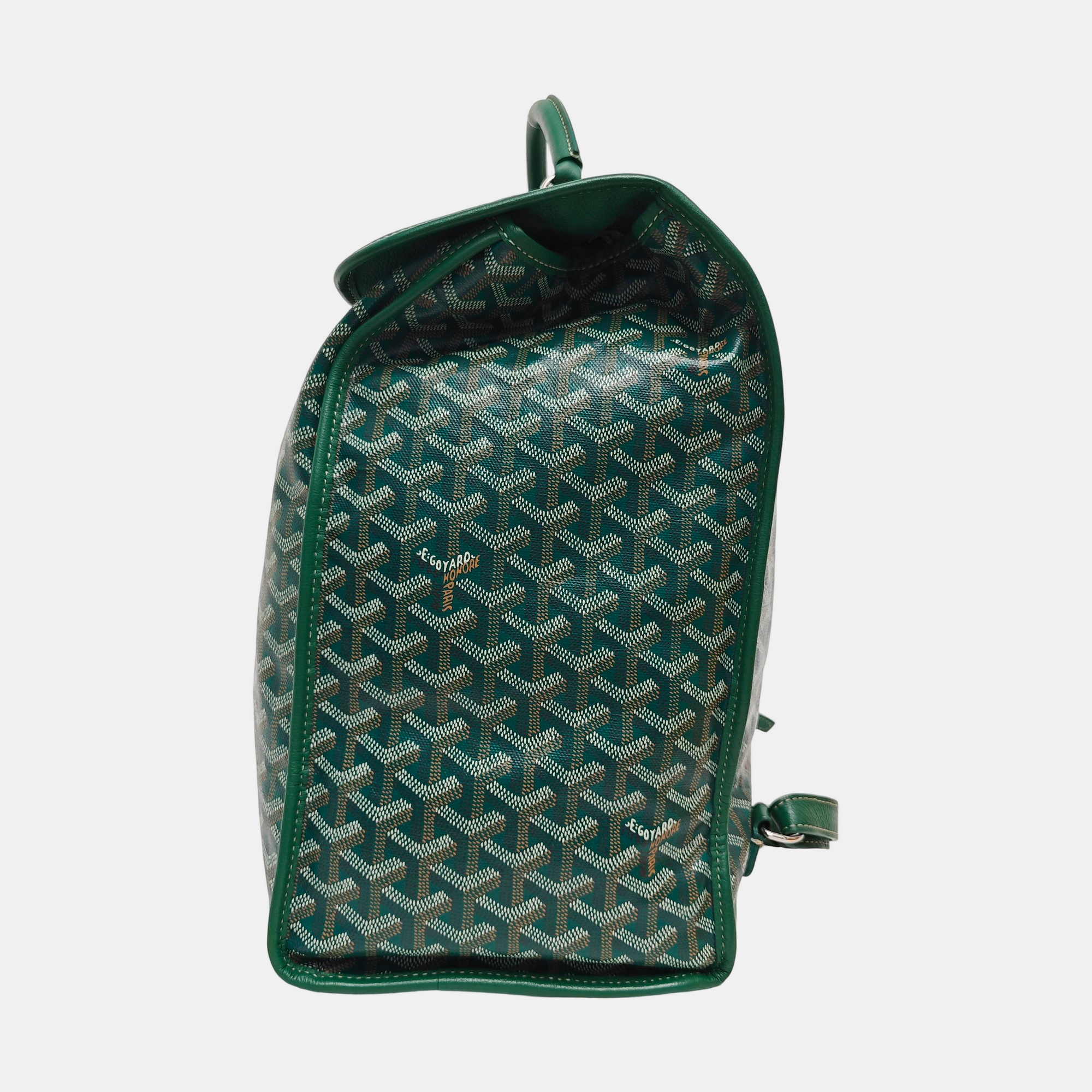 Saint Léger Coated Canvas Green