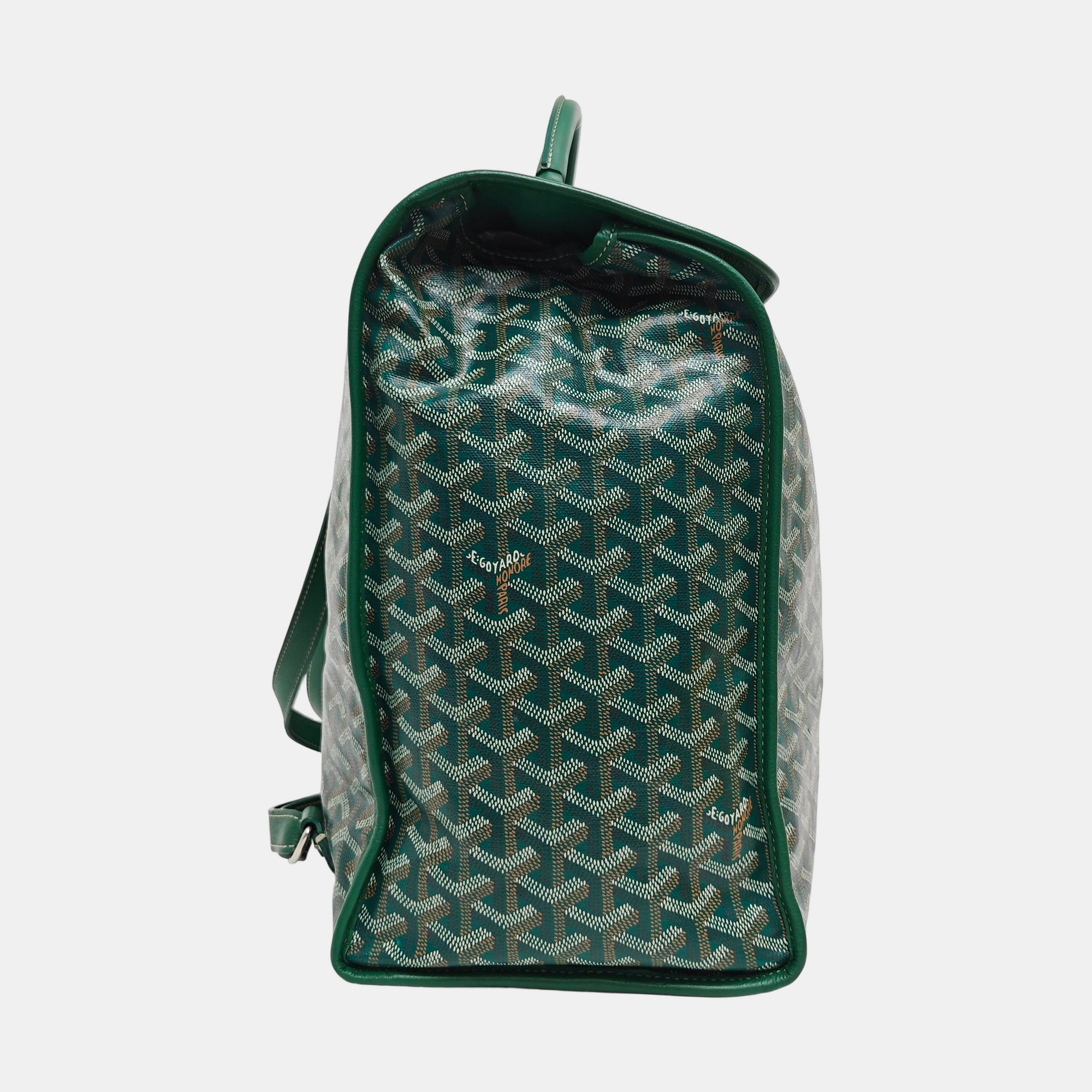 Saint Léger Coated Canvas Green