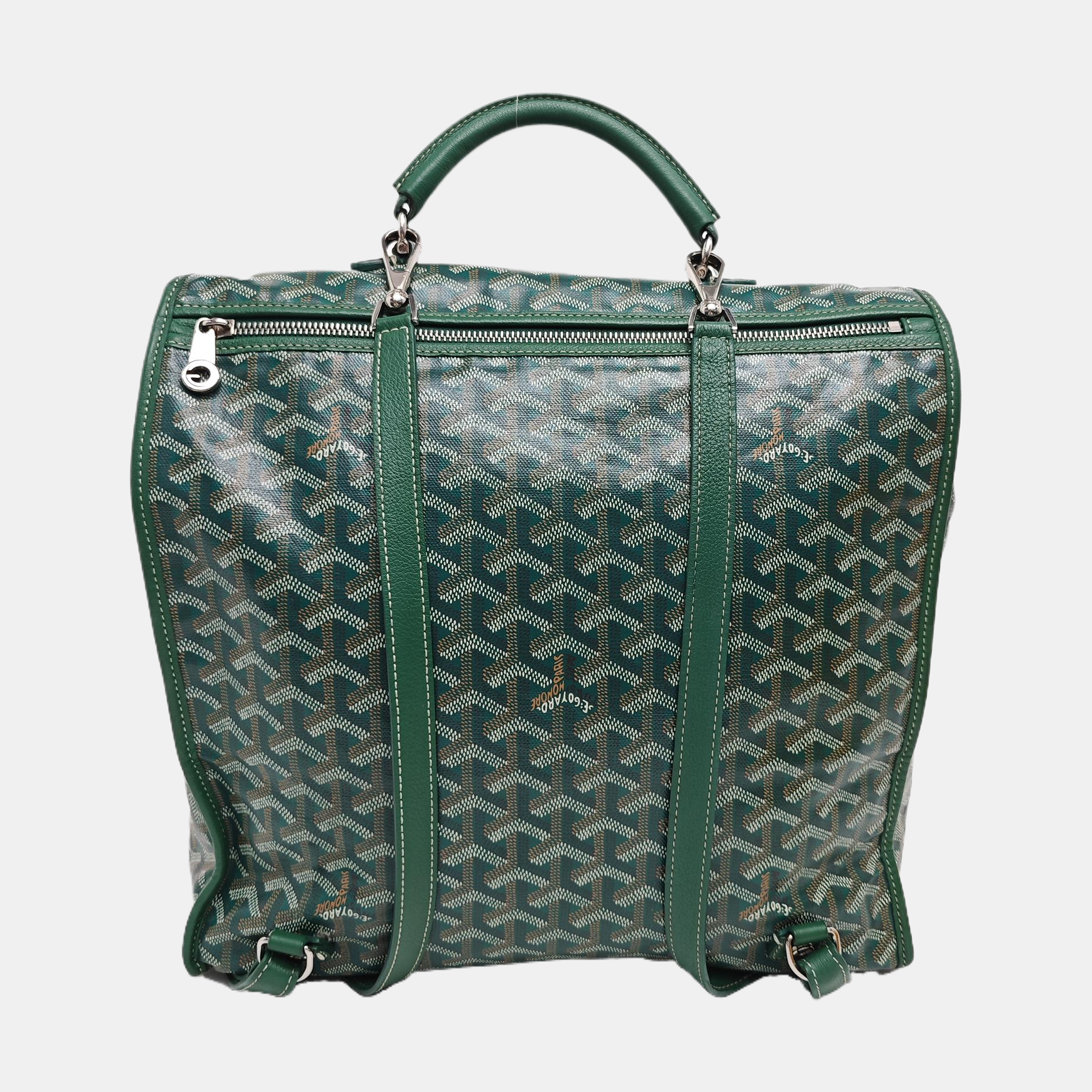 Saint Léger Coated Canvas Green