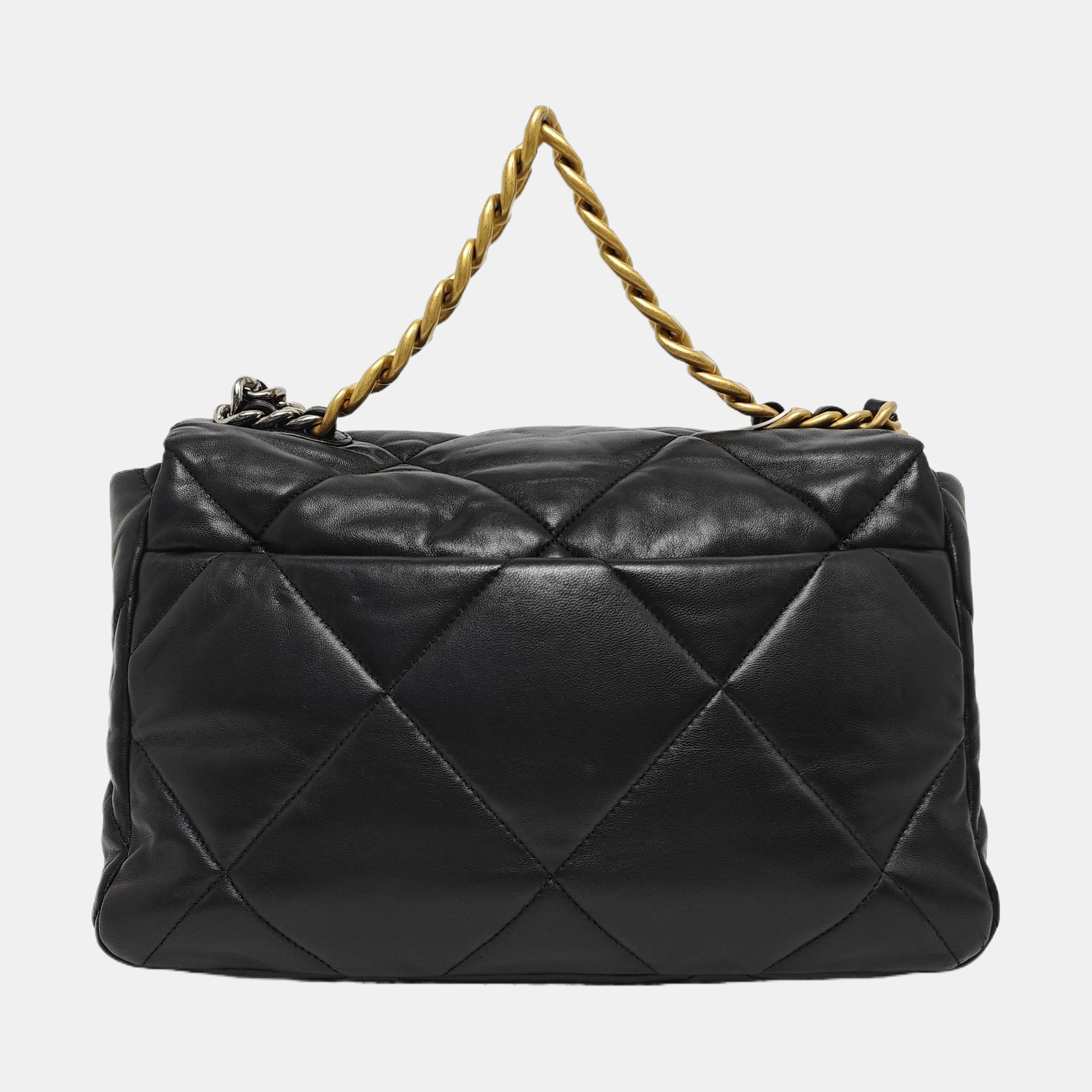 CHANEL 19 Small Quilted Lambskin Black