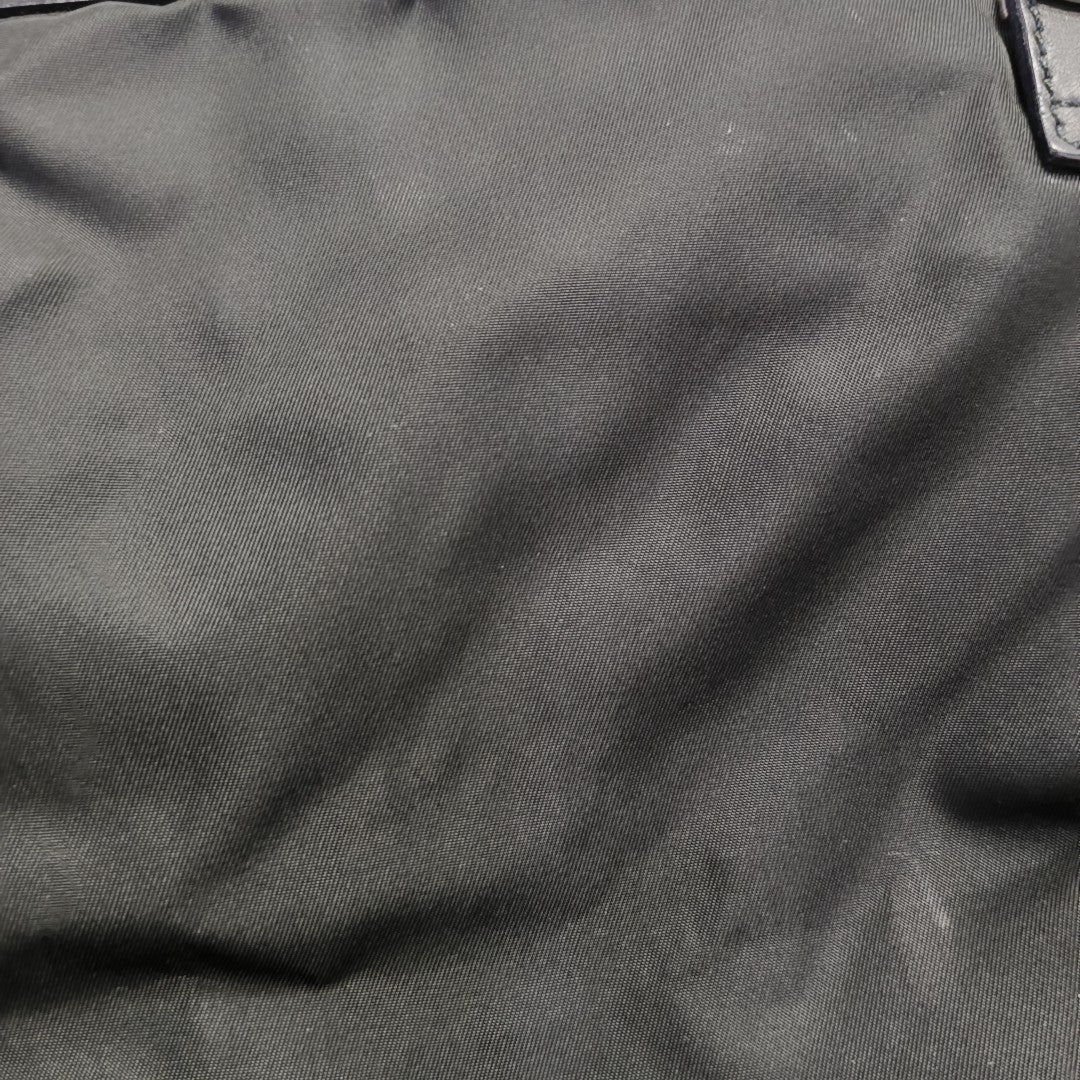 Nylon Top Handle Bag Black