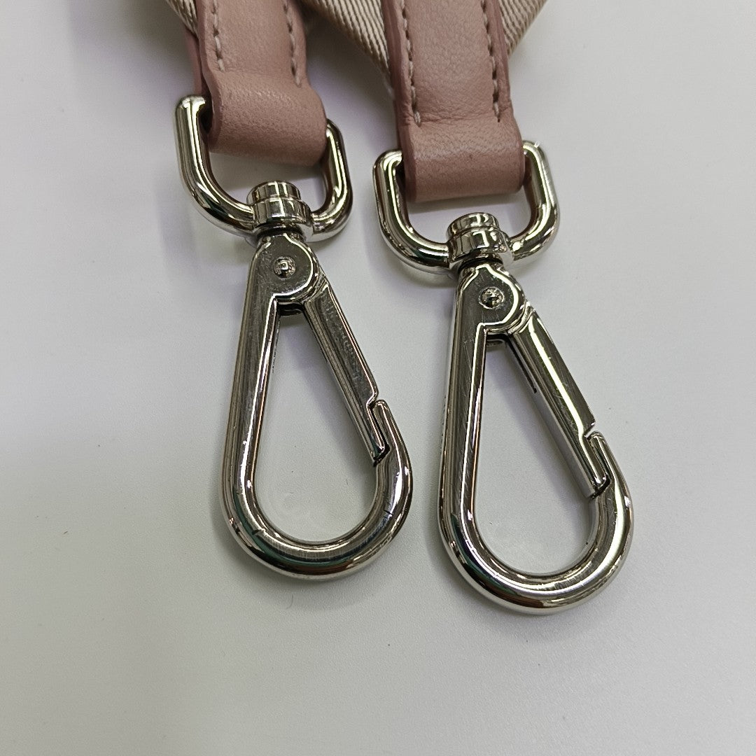 Fabric Shoulder Bag Pink