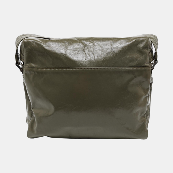 Leather Shoulder Bag Green